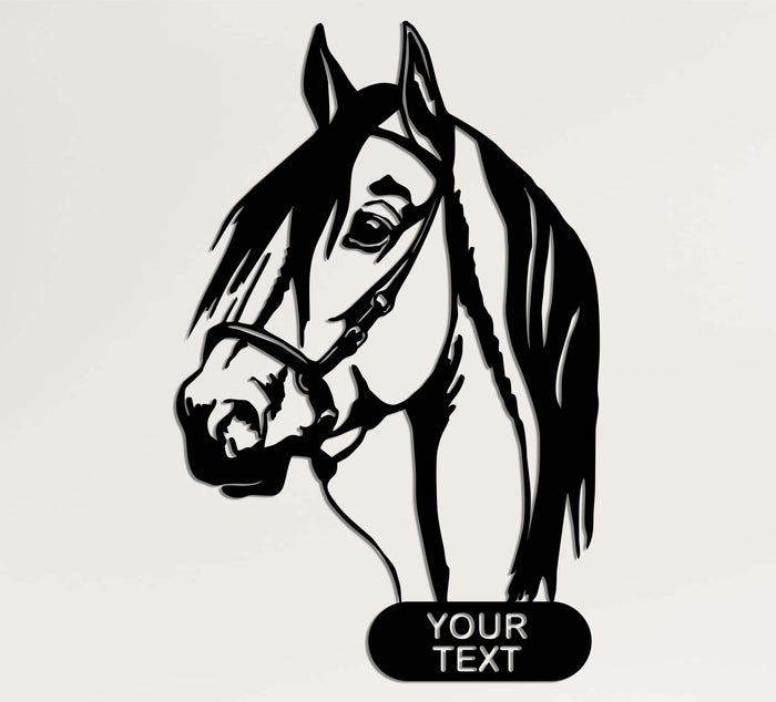 Personalized Horse Metal Wall Art - Decor available at Dekadron for $169.90