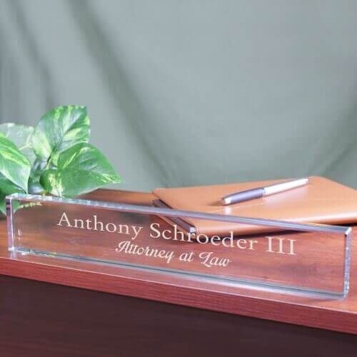 Personalized Teacher Engraved Desk Name Plate