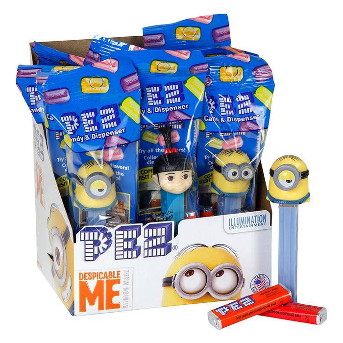 PEZ Despicable Me Minions Assorted Candy Dispensers - 12 Count