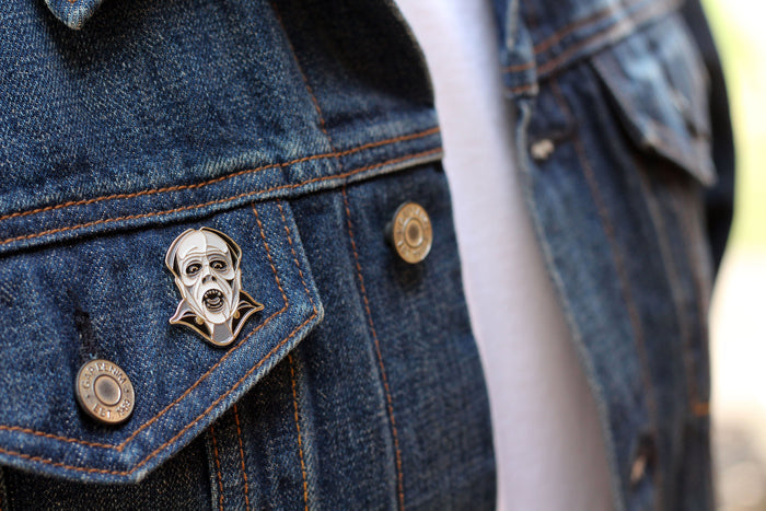 Phantom Of The Opera Enamel Pin (Monochrome)