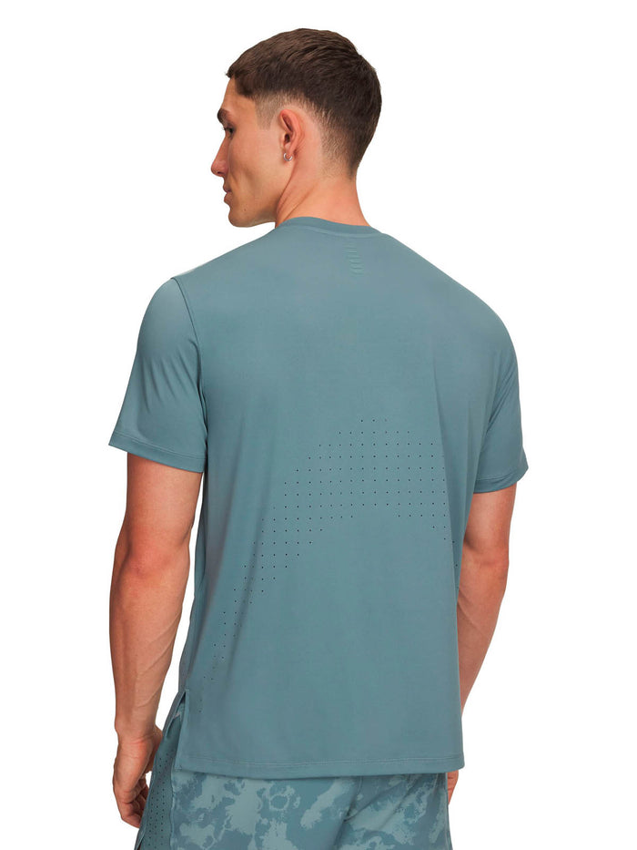 Polera manga corta Running para Hombre Launch Elite Verde Under Armour