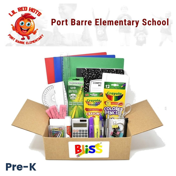 Port Barre Elementary School Pre-K School Supply Kit