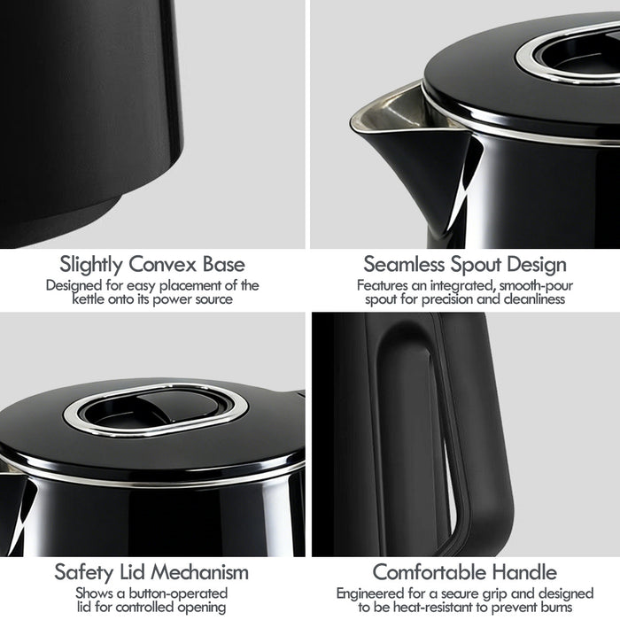 PowerPac 1.8L Digital Kettle Jug, Cordless Kettle Jug with Cool Touch (PPJ2035)