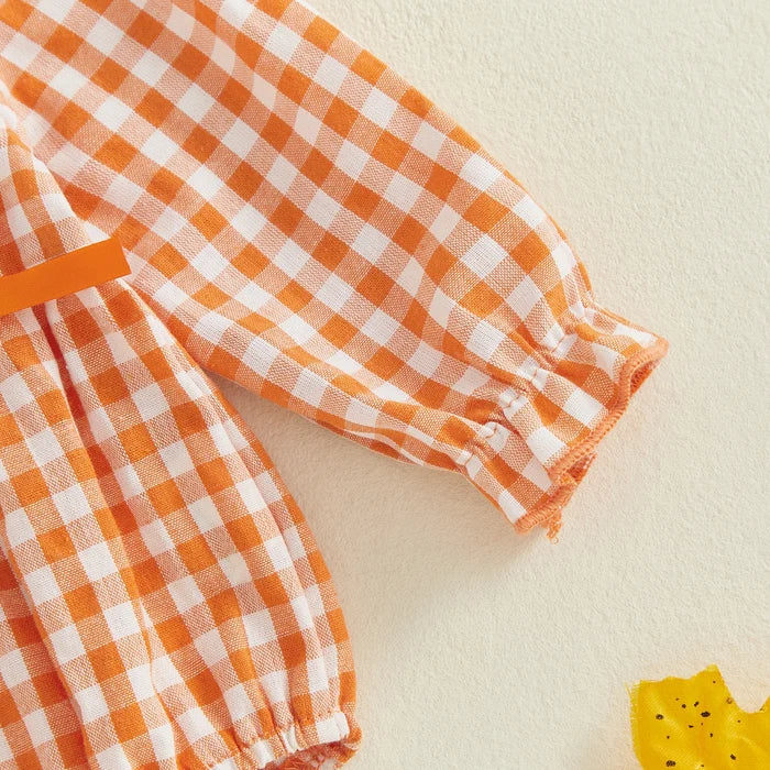 PUMPKINS Crochet Collar Romper
