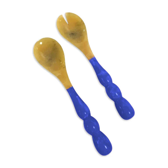 RESIN Rio Bubble Salad Servers (Blue).