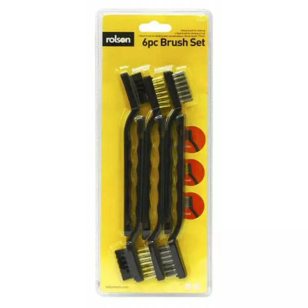 Rolson 6pc Wire Brush Set
