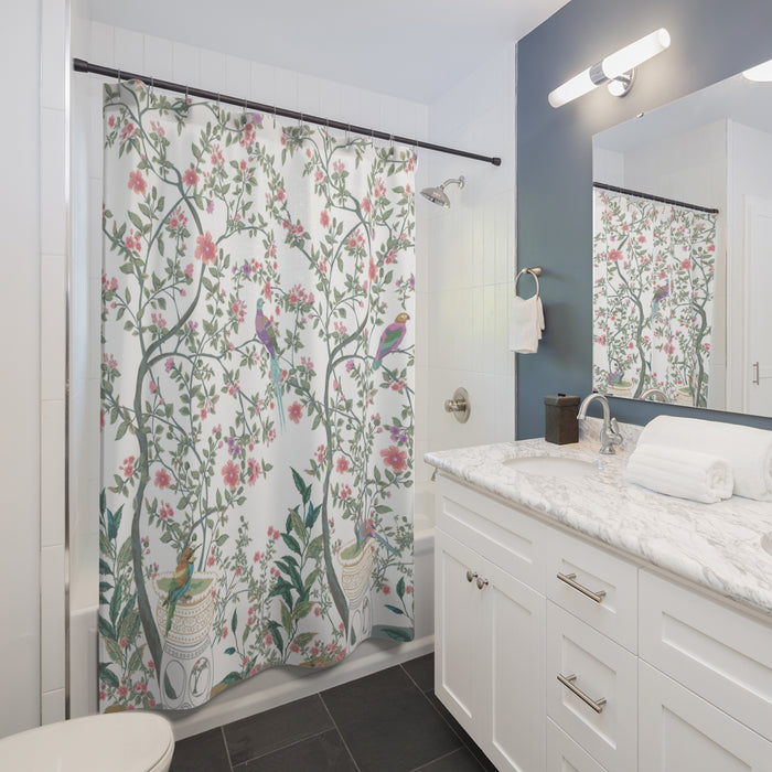 Romantic Chinoiserie Garden Shower Curtain