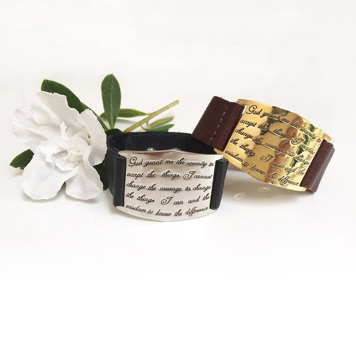 Serenity Prayer Cuff - Gold