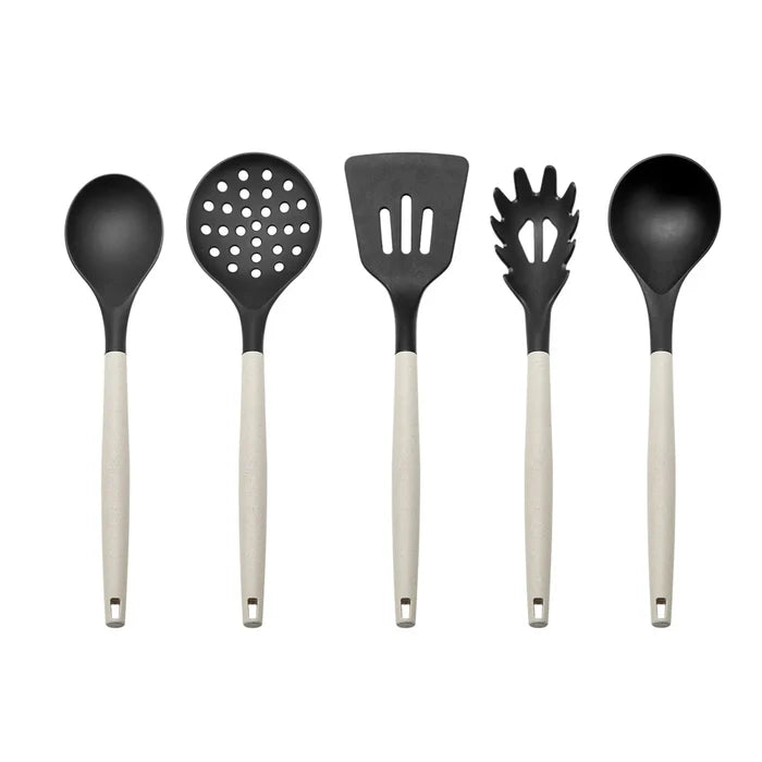 Set de couteaux et planches à découper Karaca Gusto, crème, 12 pièces