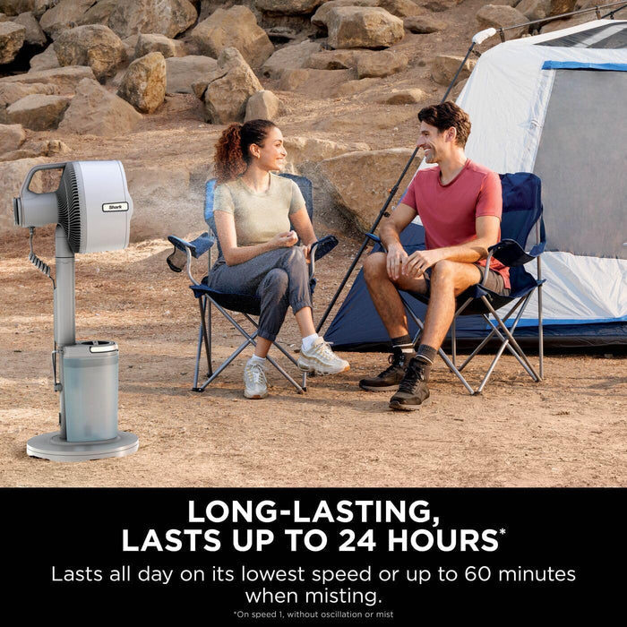 Shark FlexBreeze Pro Mist Indoor & Outdoor Fan with Misting System – White | FA300WHUK Shark Air Purifier Euronics Ireland