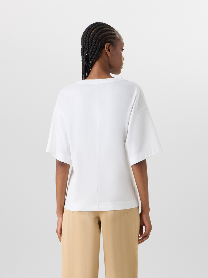 Designer Short-Sleeve Punto Dot T-Shirt - white #editorial