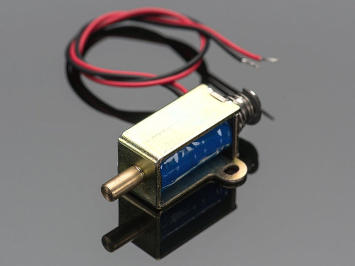 Small Push-Pull Solenoid - 12VDC by The Pi Hut - The Pi Hut