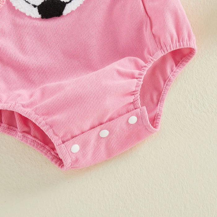 SOCCER Corduroy Ruffle Romper