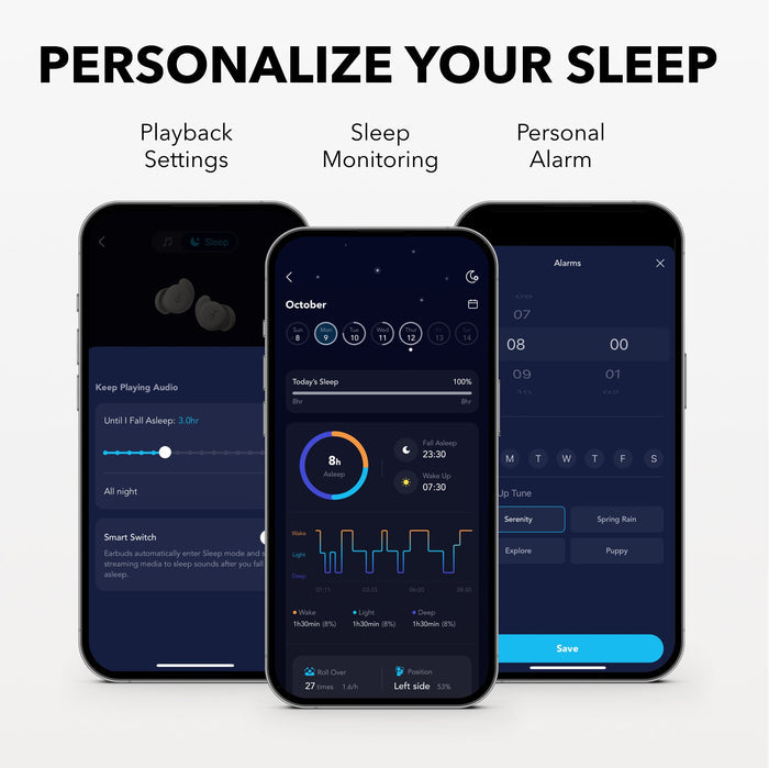 Soundcore Sleep A20 Wireless Sleep Earbuds – Slumber Beige Headphones – view 7