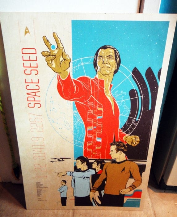 Space Seed Wood Variant Martin Ansin poster