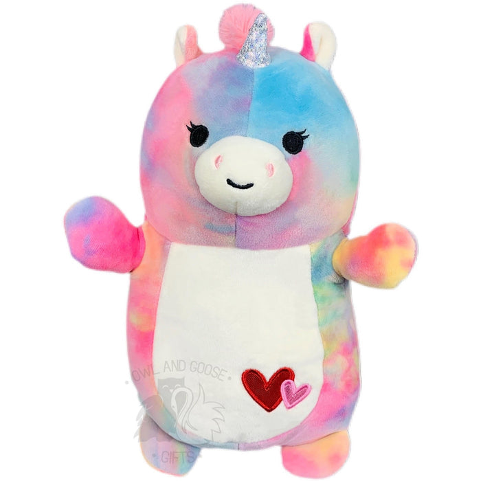 Squishmallow 10 Inch Esmeralda the Unicorn Valentine Hug Mees Plush Toy - Owl & Goose Gifts