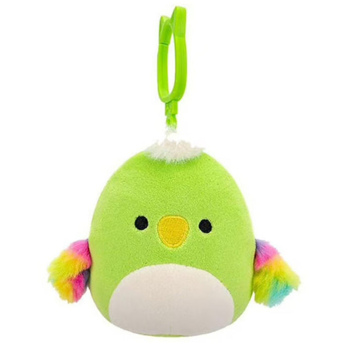 Squishmallow 3.5 Inch Wolfe the Parrot Plush Clip