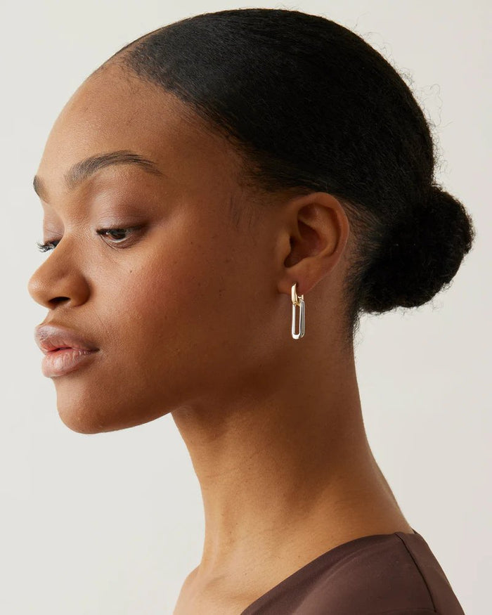 Teeni Detachable Link Earring in Two-Tone