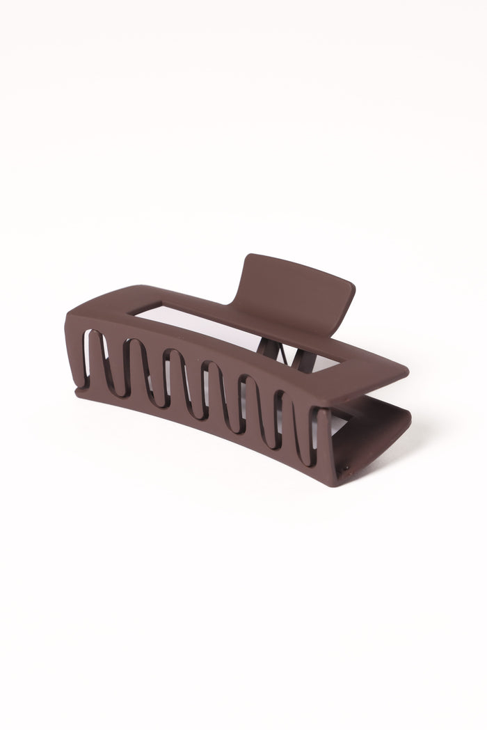 Petal and Pup USA ACCESSORIES Teresa Hairclip - Chocolate One Size