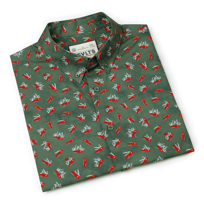 RSVLTS RSVLTS Short Sleeve Shirt The Great Outdoors "Knives Out" – KUNUFLEX Short Sleeve Shirt The Great Outdoors "Knives Out" – KUNUFLEX Short Sleeve Shirt