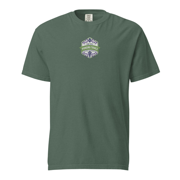 The Sixth Purging Trials Embroidered Tee Shirt - The Bean Workshop - box tee, embroidered, kai azer, lauren roberts, paedyn gray, powerless