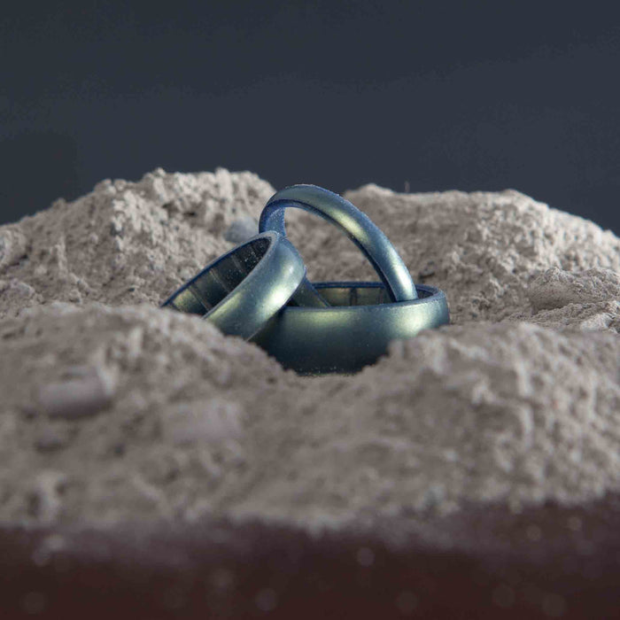 Elements Classic Thin Silicone Ring - Volcanic Ash