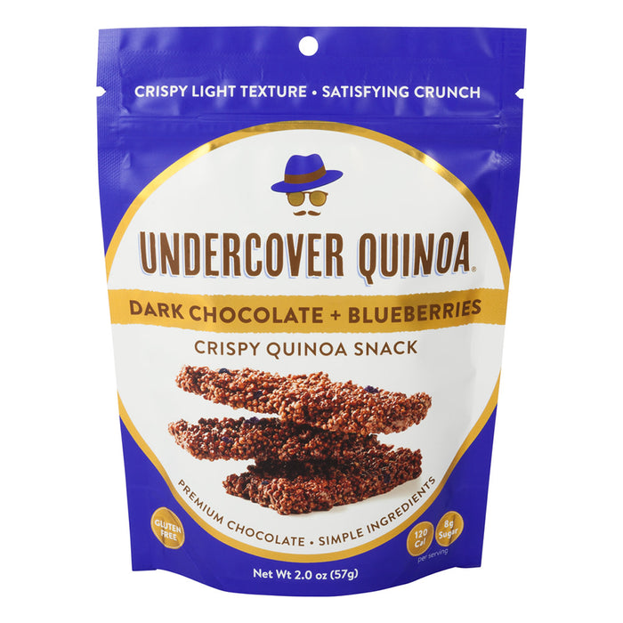 Undercover Quinoa Dark Chocolate and Blueberries Snack - 12 Count