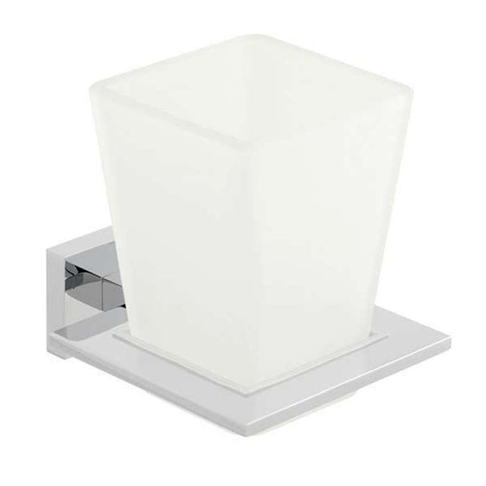 Vado Level Tumbler Holder Frosted Glass C/P