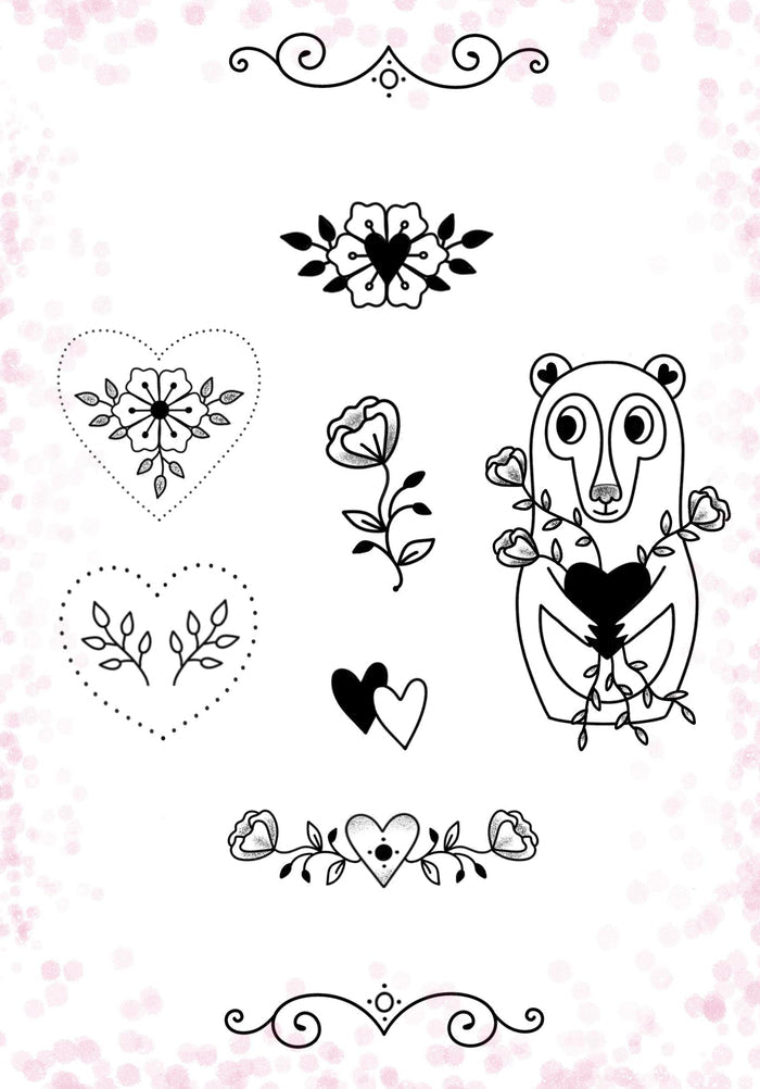 Valentine's (and Anti-Valentine's) inspired designs by Magda