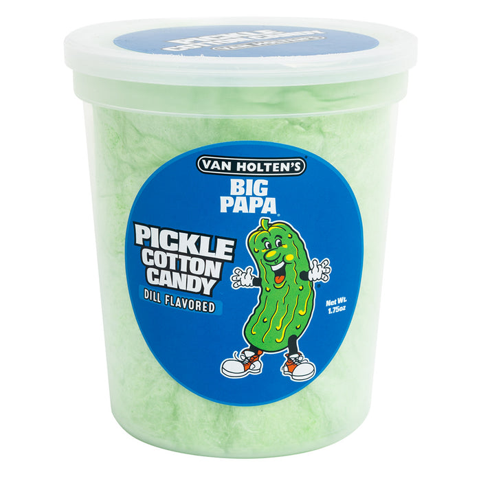 Van Holten's Dill Pickle Flavored Big Papa Cotton Candy Treats - 12 Count