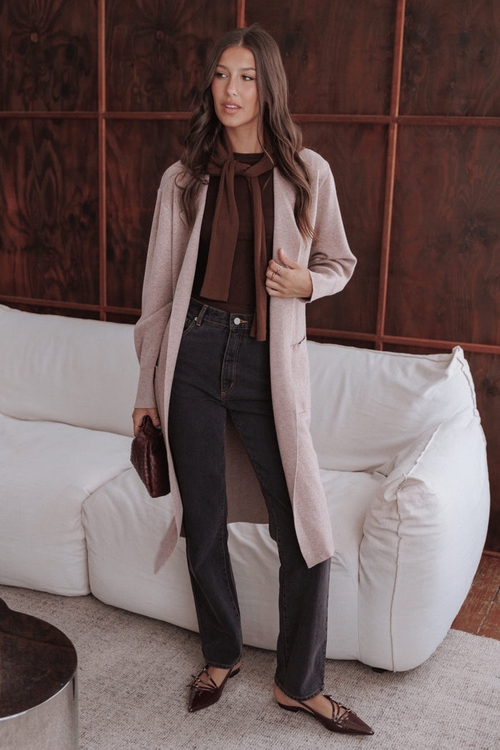 Petal and Pup USA OUTERWEAR Venda Coatigan - Light Brown
