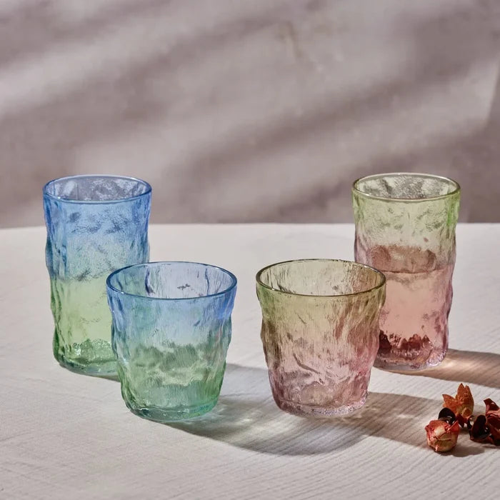 Verre à eau Karaca Glacier, 287 ml, bleu vert