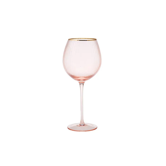 Verre à pied Karaca Gemma, 480 ml, couleur saumon