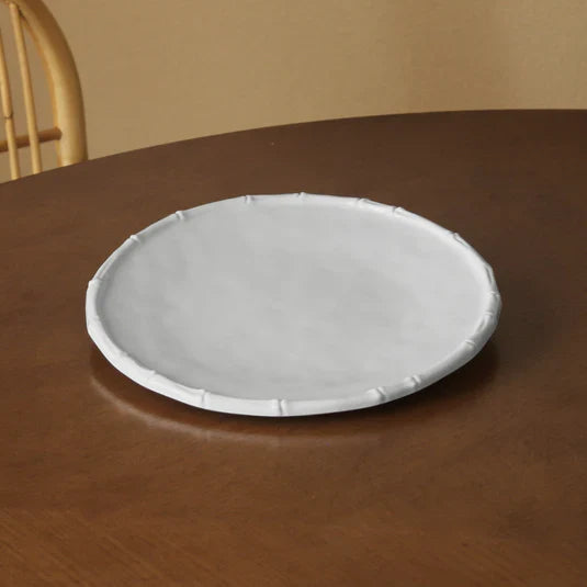 VIDA Bamboo 11" Dinner Plate Set of 4 (White).