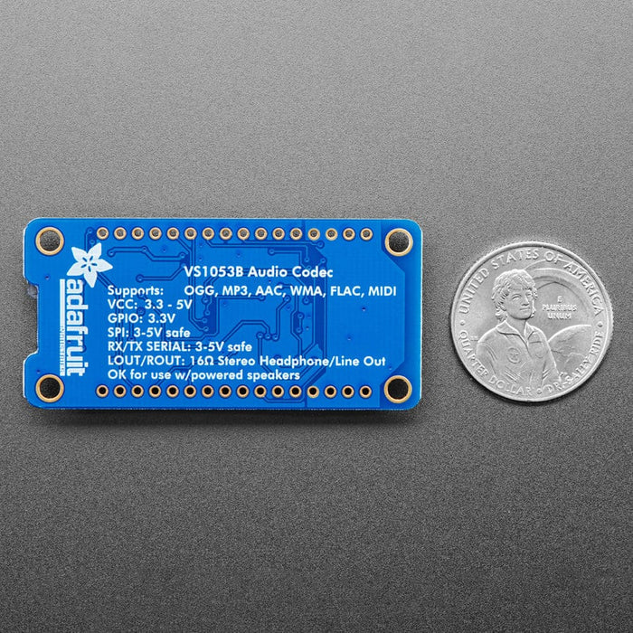 VS1053 Codec + MicroSD Breakout - MP3/WAV/MIDI/OGG Play + Record (v4) by Adafruit - The Pi Hut