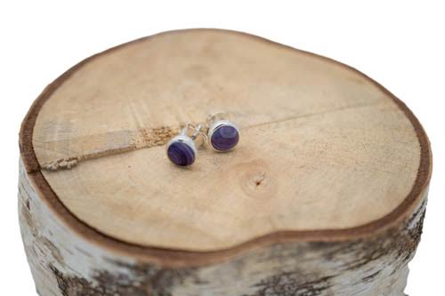 Wampum Round Stud Earrings