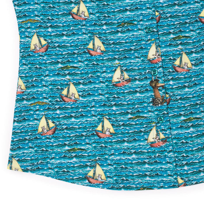 RSVLTS Where the Wild Things Are Women's Short Sleeve Shirt Where the Wild Things Are "Max's Voyage" – Women's KUNUFLEX Short Sleeve Shirt Where the Wild Things Are "Max's Voyage" – Women's KUNUFLEX Short Sleeve Shirt