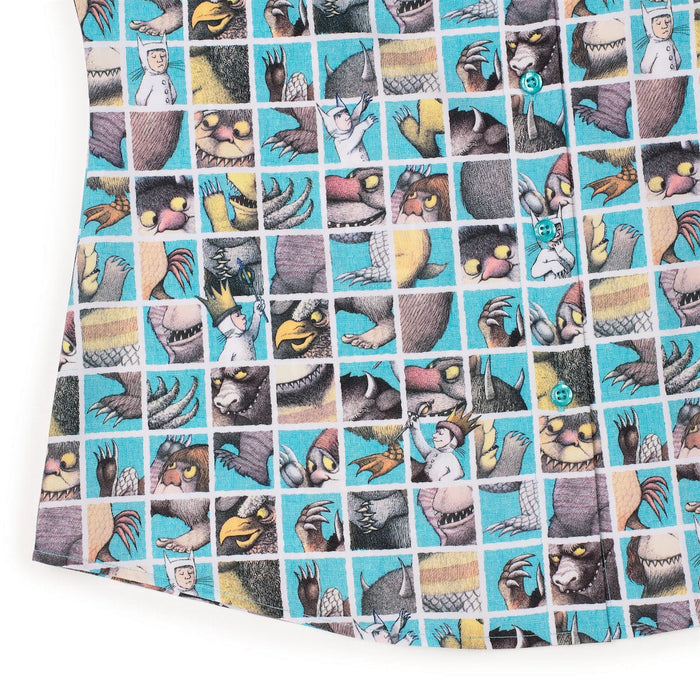 RSVLTS Where the Wild Things Are Women's Short Sleeve Shirt Where the Wild Things Are "Teeth, Roars, Eyes, and Claws" – Women's KUNUFLEX Short Sleeve Shirt Where the Wild Things Are "Teeth, Roars, Eyes, and Claws" – Women's KUNUFLEX Short Sleeve Shirt