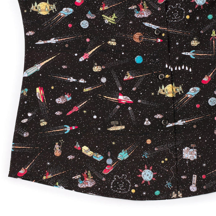 RSVLTS Where's Waldo Women's Short Sleeve Shirt Where's Waldo "Waldo in Space" – Women's KUNUFLEX Short Sleeve Shirt Where's Waldo "Waldo in Space" – Women's KUNUFLEX Short Sleeve Shirt