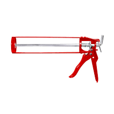 Wolfox Caulking Gun with Enamel Steel Body, 18:1 Thrust Ratio, Drip-Free Smooth Hex Rod Cradle, Orange. Ideal for Silicone, Acrylic, Latex, Caulk, Sealants, and Adhesives and More from a Cartridge - WF6302 MEGA