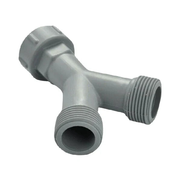 Y Piece Inlet Hose Connector Washing Machine Dishwasher 3/4 Inch BSP Inlet Splitter