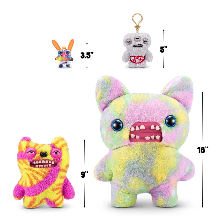 Zuru Fugglers 5 Inch Plush Keyring - Annoyed Alien Gray