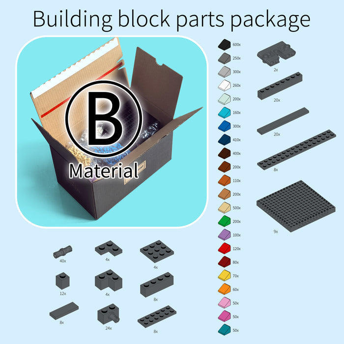 0-0 (B) Building block parts package（Logistics takes about 15 days