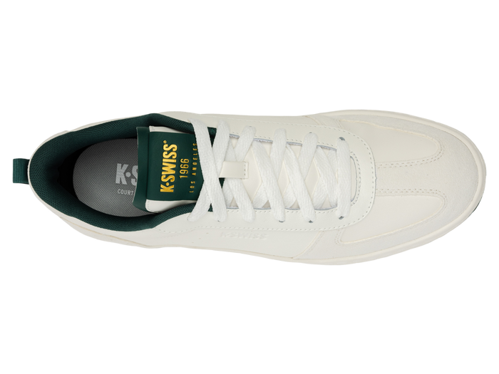 04734-180-M | COURT VARSITY | SNOW WHITE/POSY GREEN
