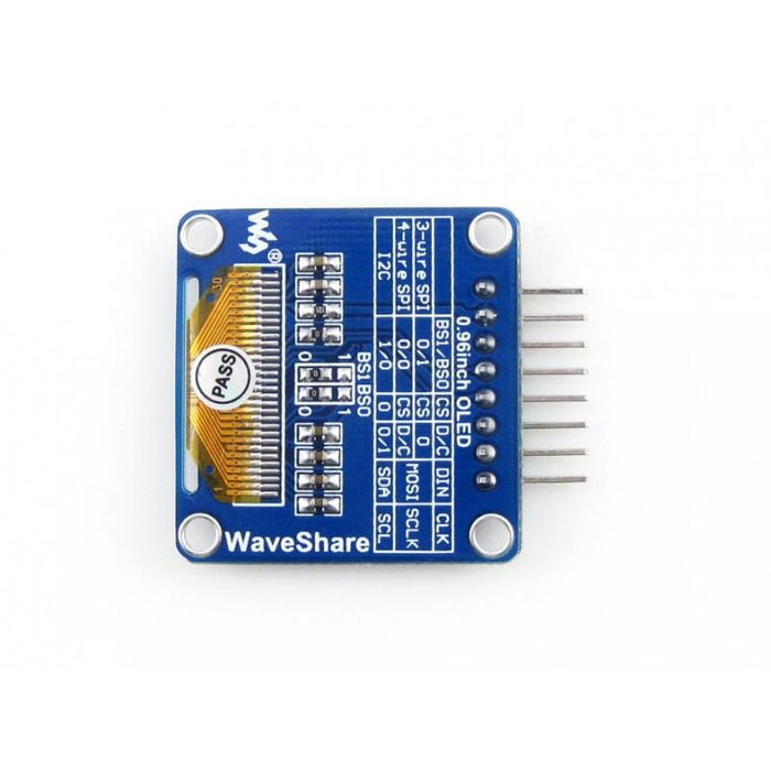 0.96" OLED Display Module by Waveshare - The Pi Hut