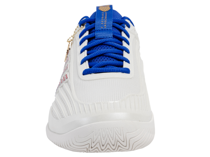 09629-104-M | HYPERCOURT EXPRESS 3 60TH | WIMBLEDON WHITE/DAZZLING BLUE/SILVER/MARS RED