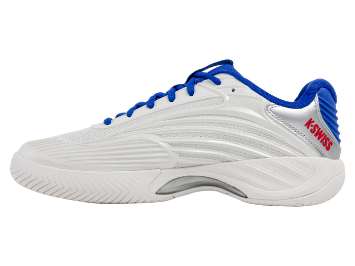 09629-104-M | HYPERCOURT EXPRESS 3 60TH | WIMBLEDON WHITE/DAZZLING BLUE/SILVER/MARS RED