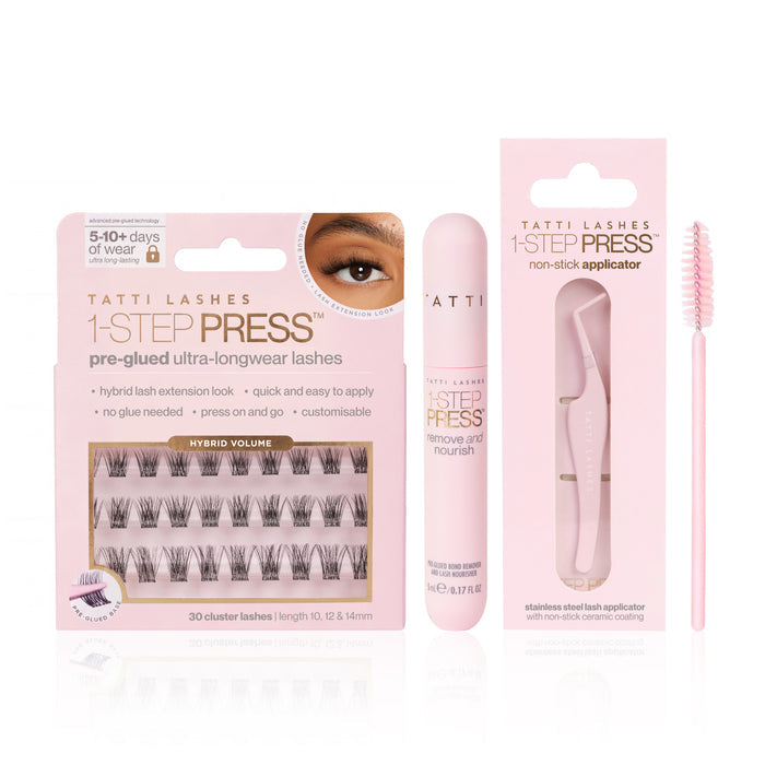 1-Step Press™ Pre-Glued Lash Kit & Remover
