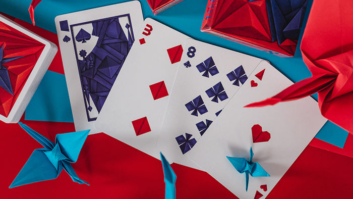 1000 Cranes Playing Cards by Riffle Shuffle Playing Cards by Riffle Shuffle Playing Card Company