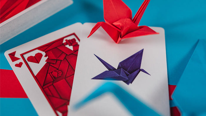 1000 Cranes Playing Cards by Riffle Shuffle Playing Cards by Riffle Shuffle Playing Card Company